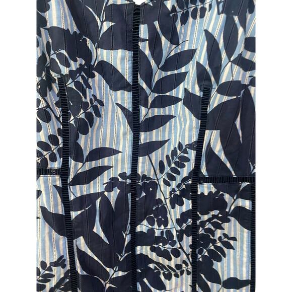 Banana Republic Floral Sun Dress - Blue Size 2 Mid Thigh Length - Picture 3 of 8
